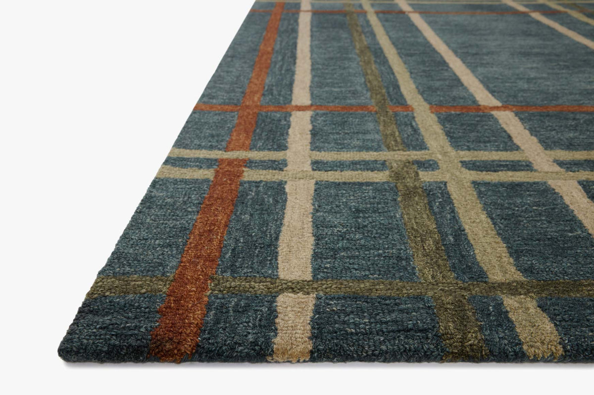 Waylon Denim/Multi Rug – corner detail