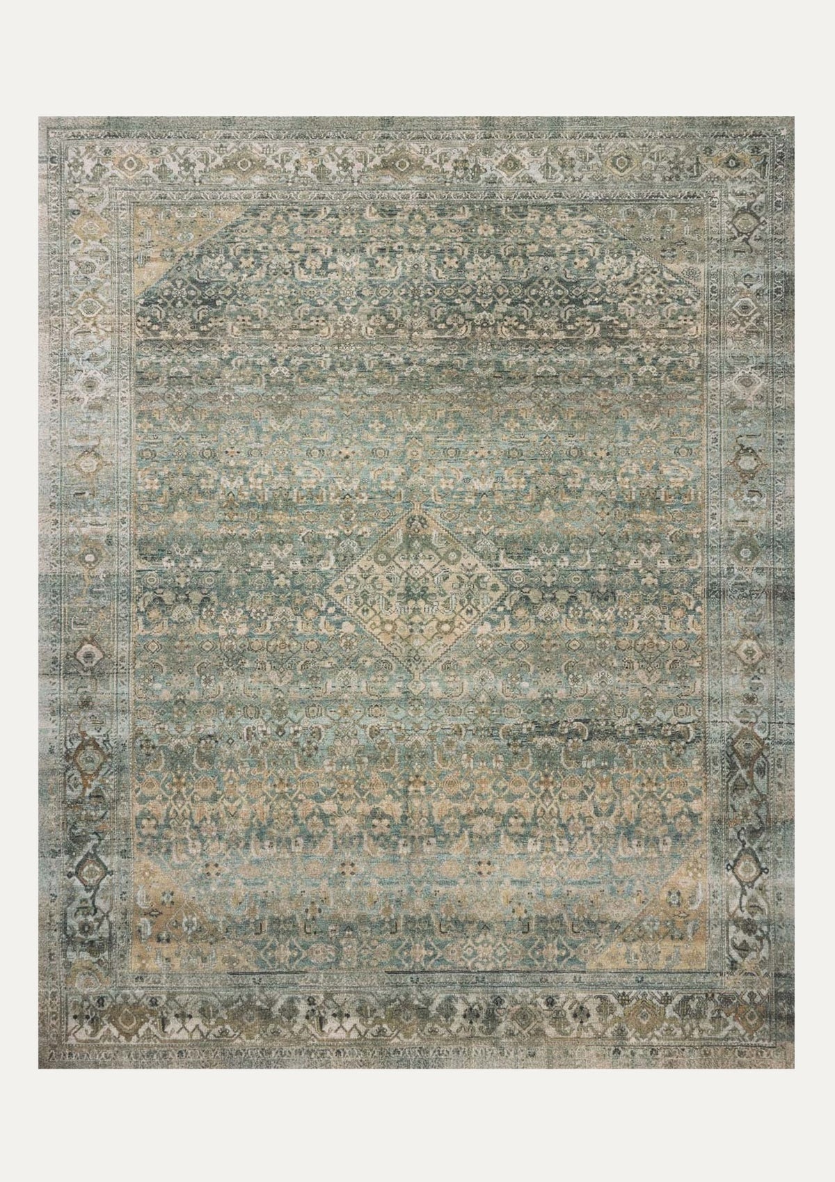 Wimberly Lagoon/Wheat Rug | Magnolia Home by Joanna Gaines × Loloi