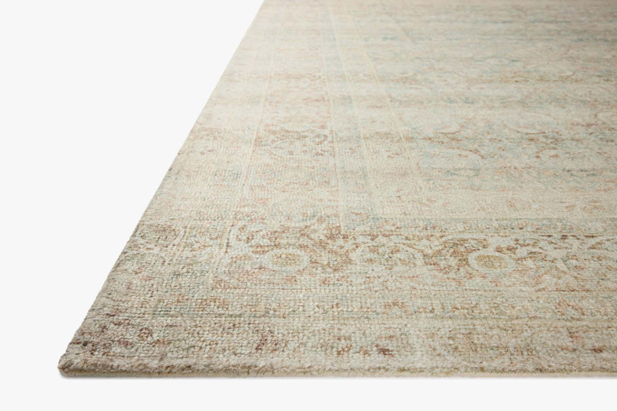 Wimberly Sky/Copper Rug β corner detail