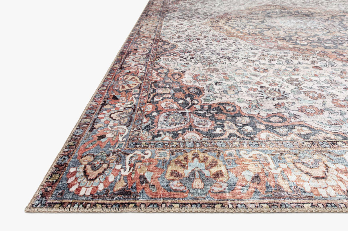 Wynter Red/Multi Rug – corner detail