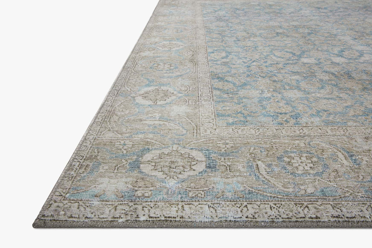 Wynter Ocean/Silver Rug – corner detail
