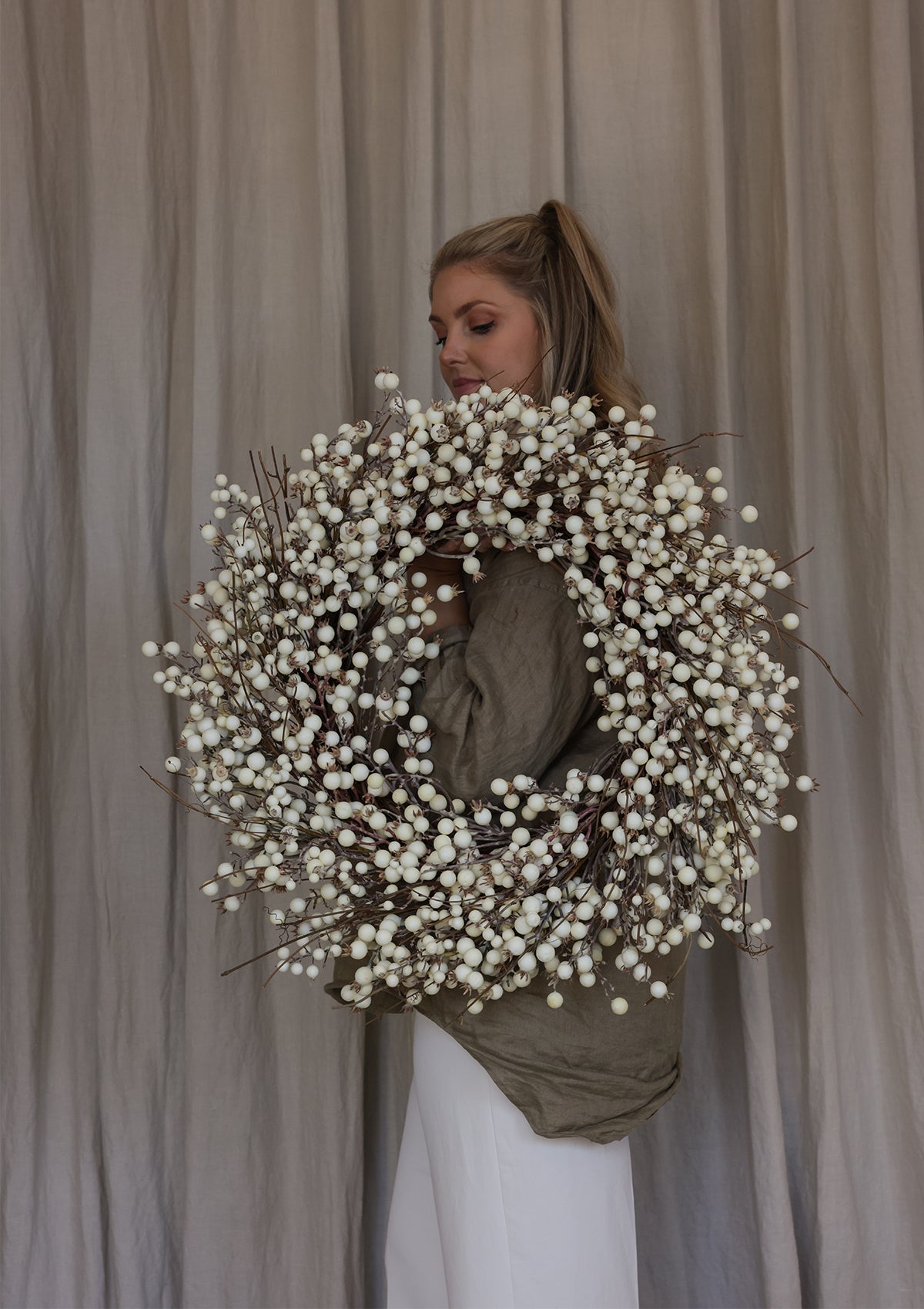 Artificial Berry Wreath