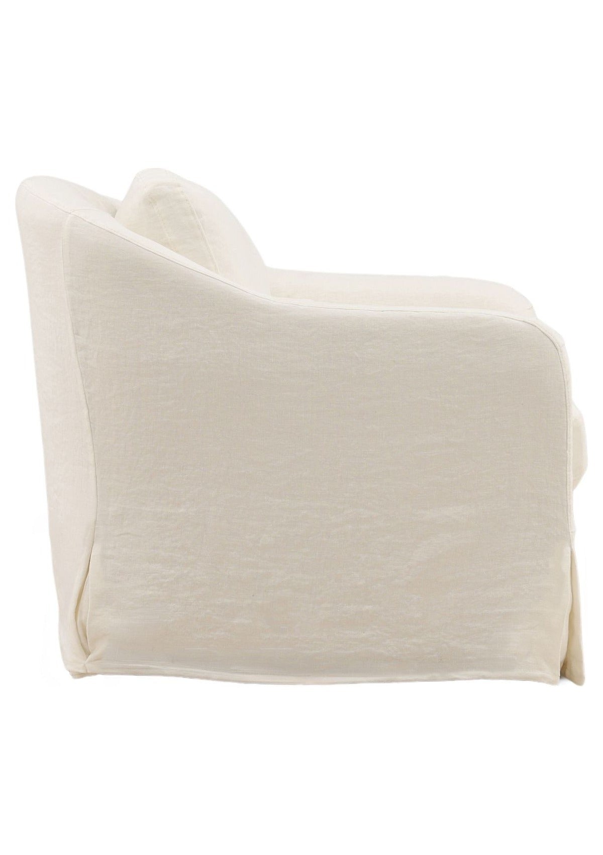 Ama Swivel Chair - Off White