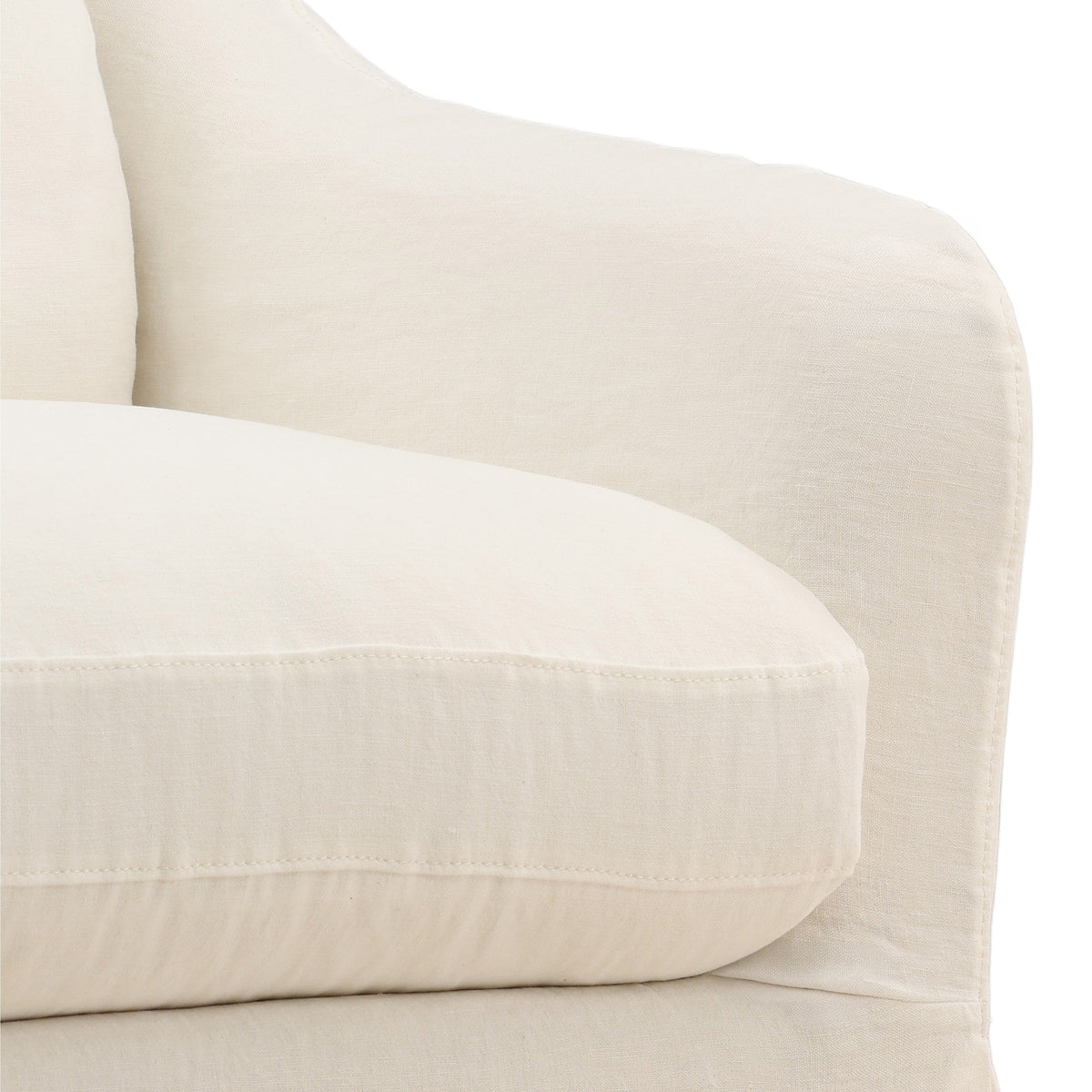 Ama Swivel Chair - Off White
