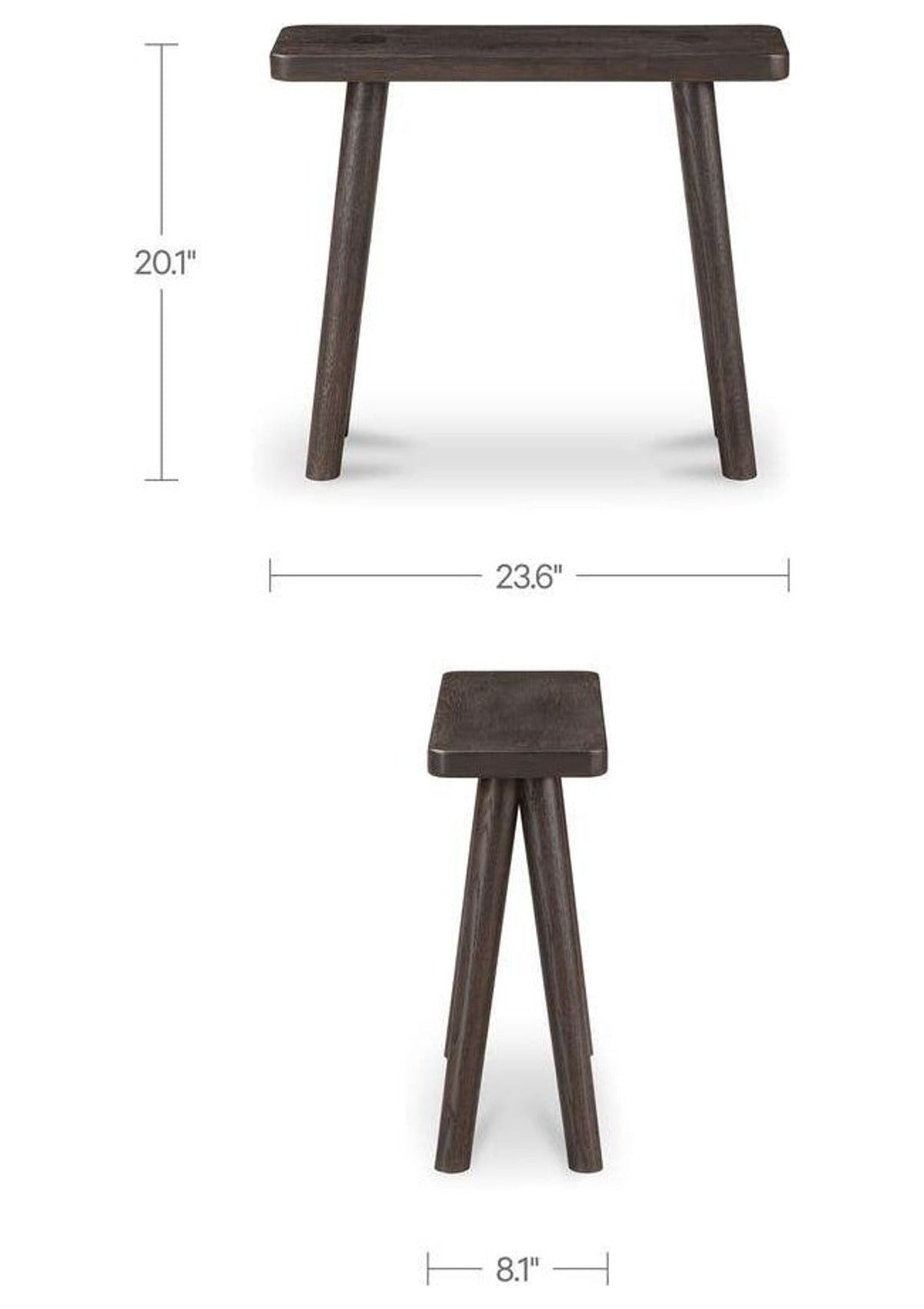 Kirby Nightstand - Brushed Dark Brown