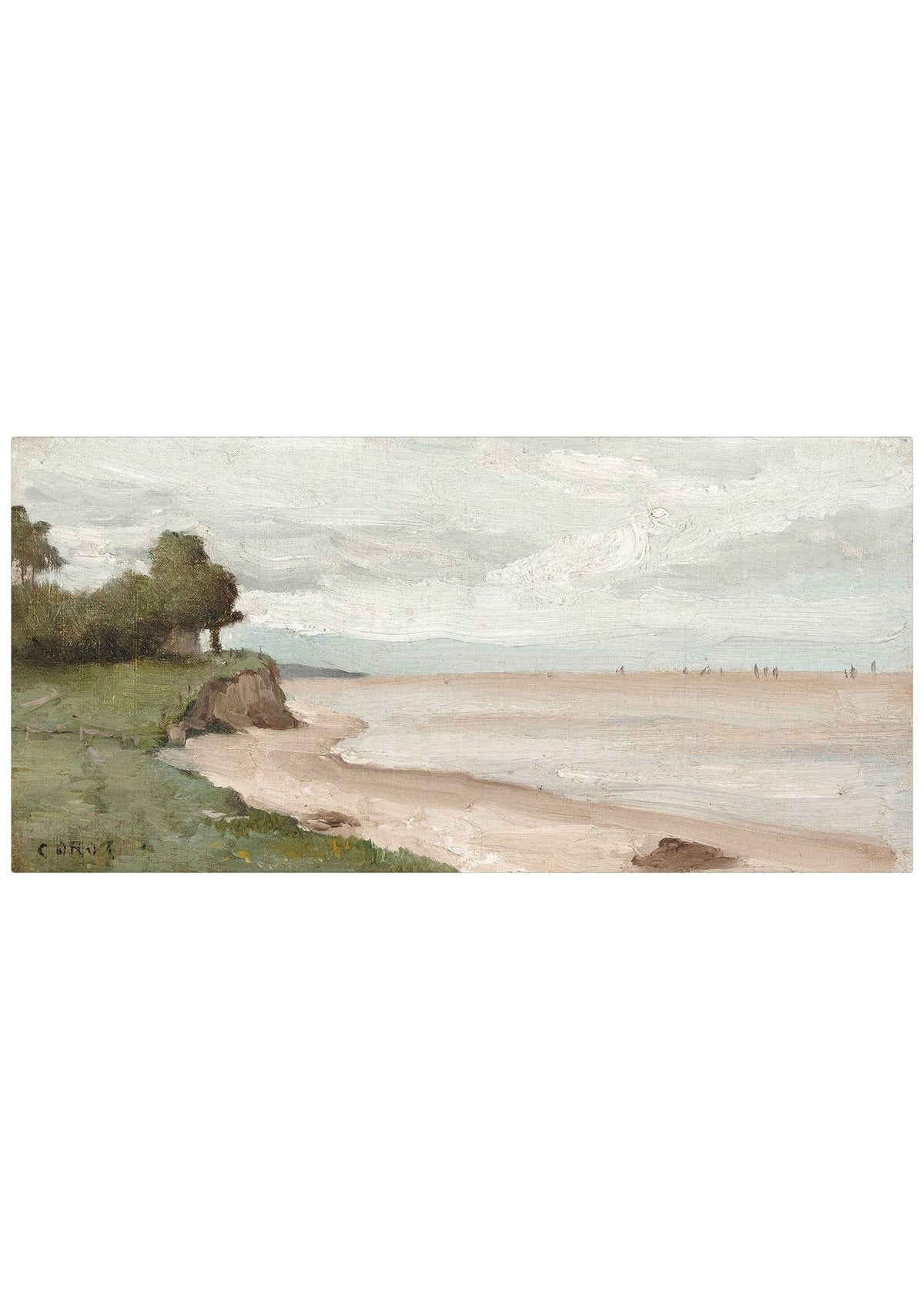 Beach Near Etretat C. 1872 – Gallery Wrap Canvas