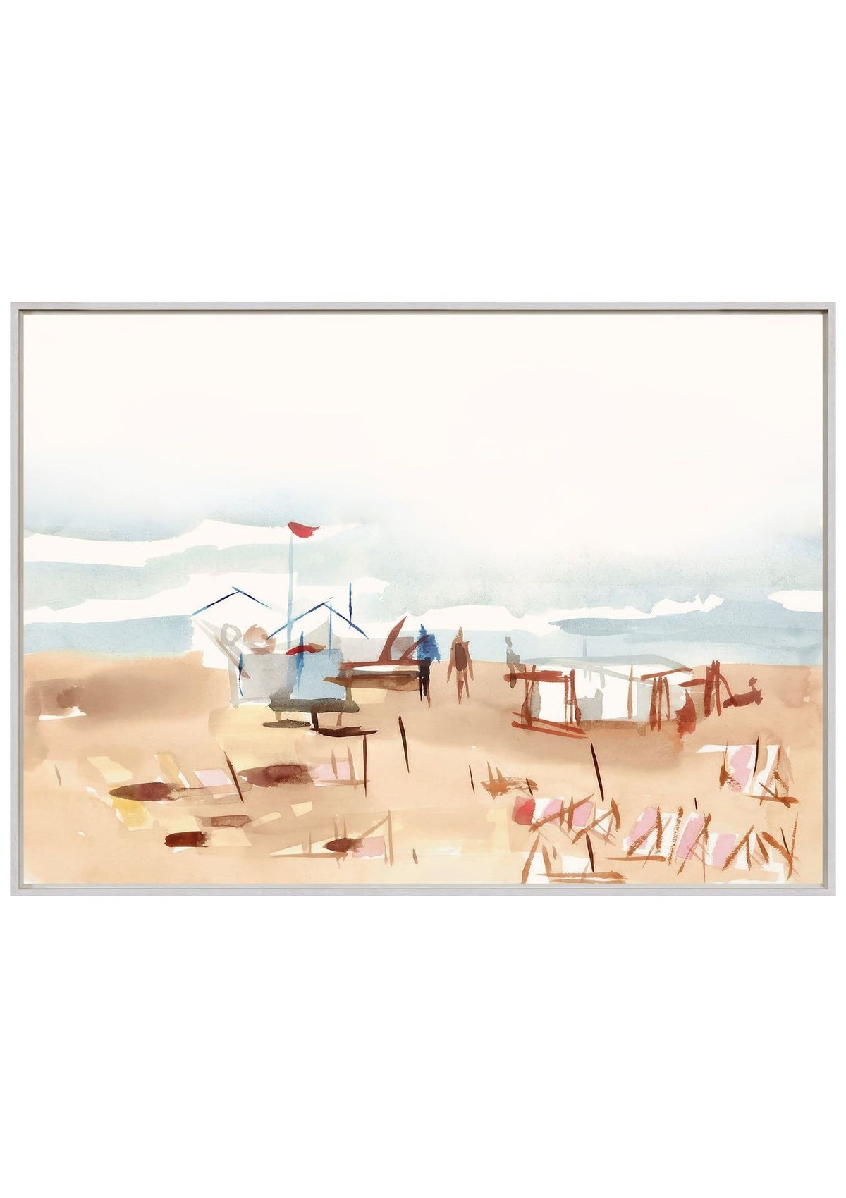 Beach Vacation III – Framed Canvas