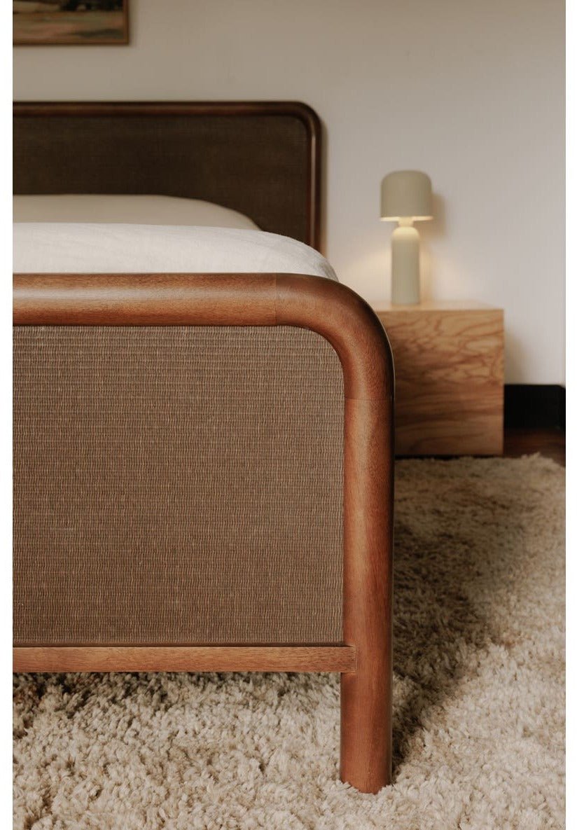 Rye King Bed - Warm Brown