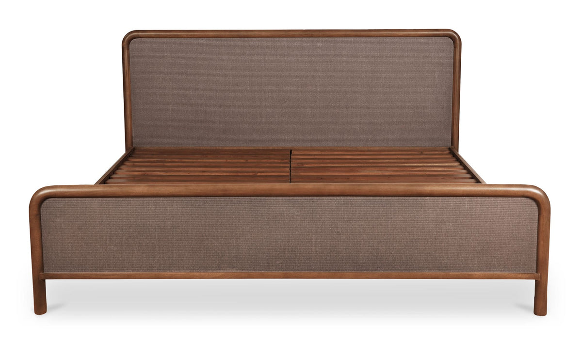 Rye King Bed - Warm Brown