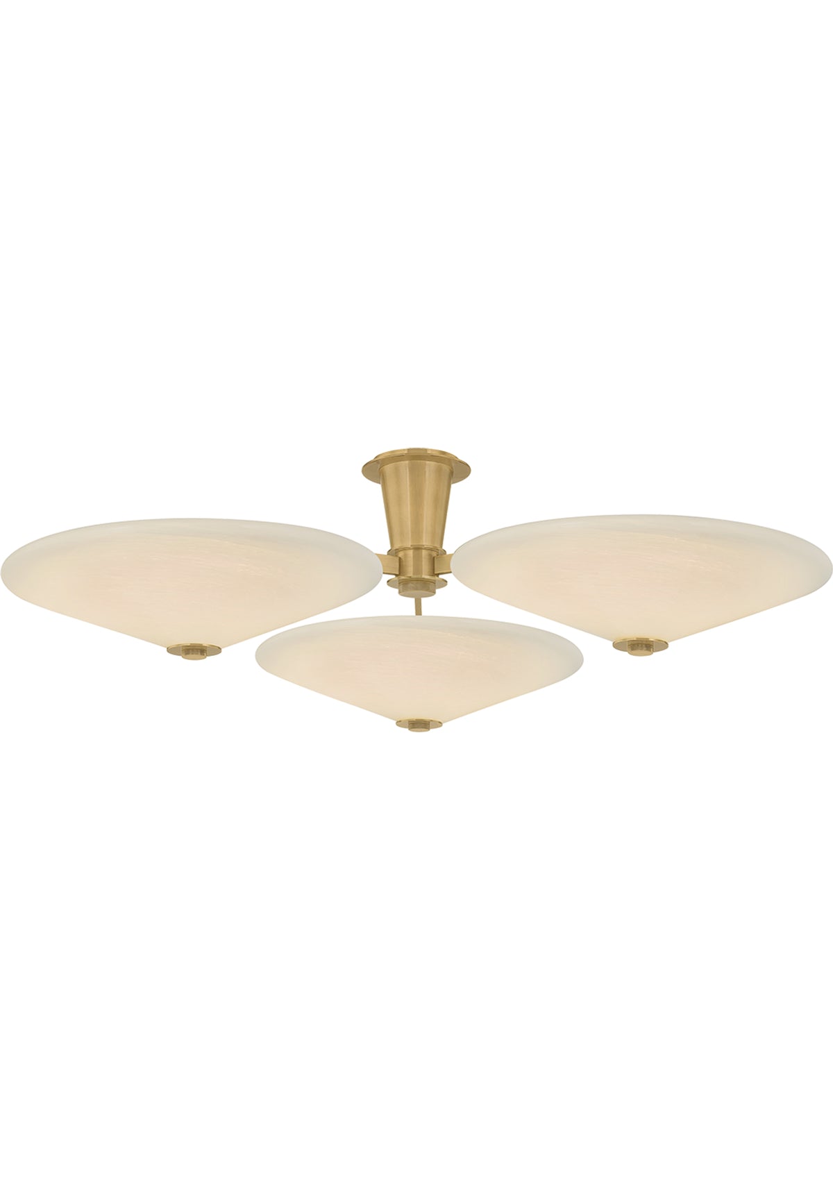 Cologne Flush Mount – 45.25" W in Vintage Brass
