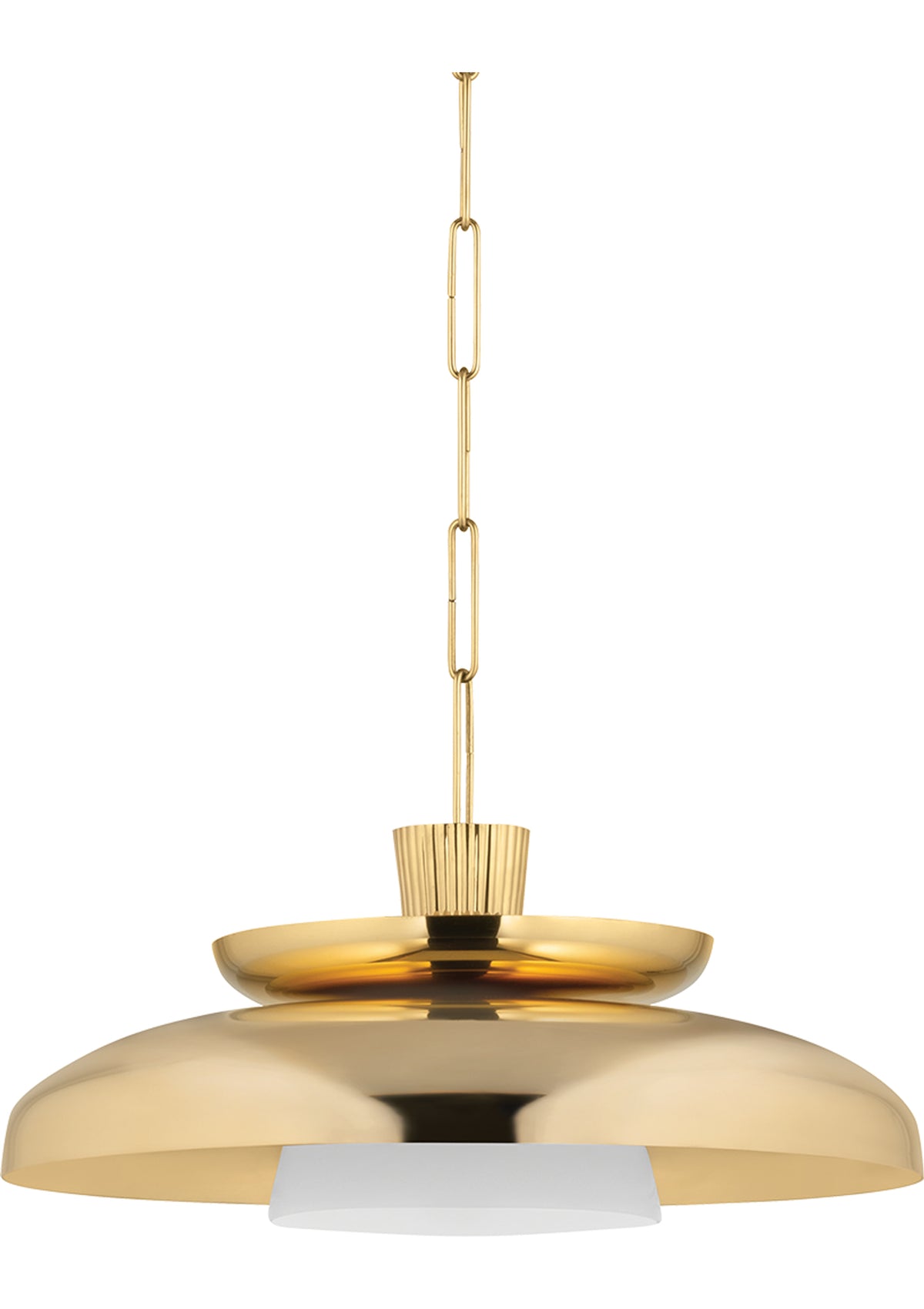 Ravenna Pendant – 22" W in Vintage Brass