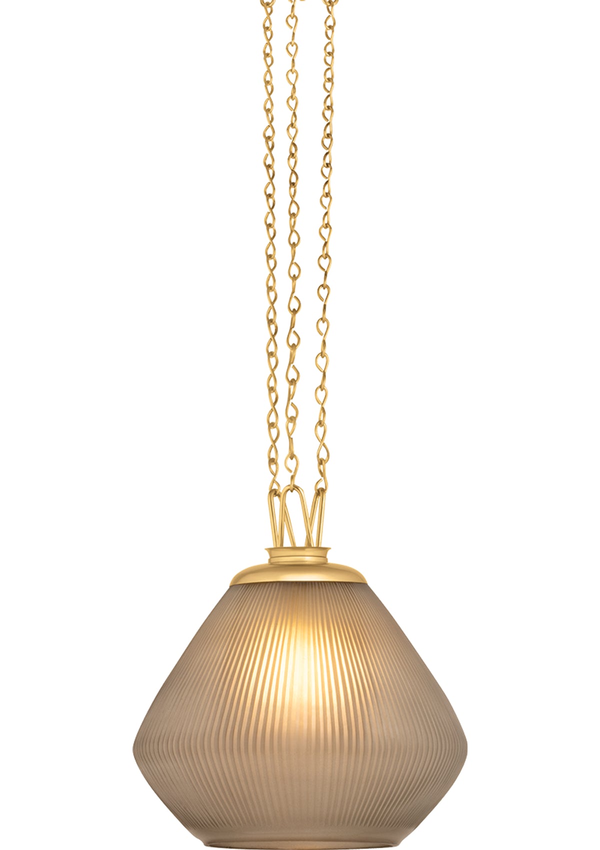 Saint Tropez Pendant – 14" W in Vintage Brass