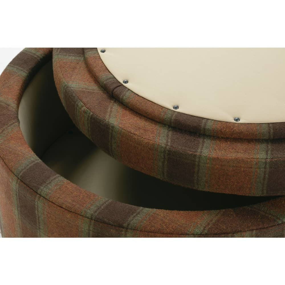 Cyrus 36" Round Storage Ottoman