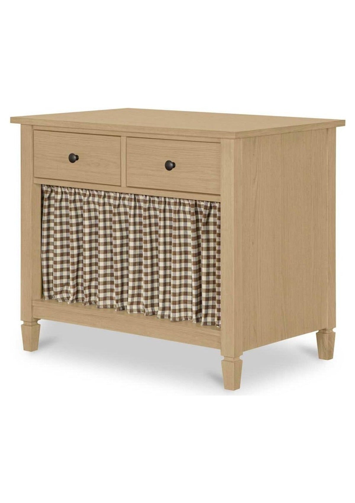 Isabelle Nightstand - Brown Gingham