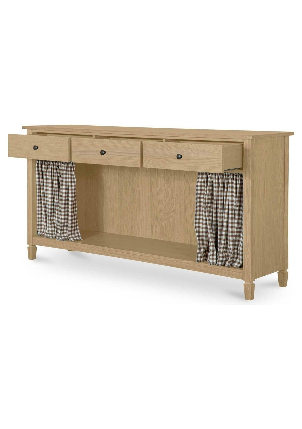 Isabelle Console Table - Brown Gingham