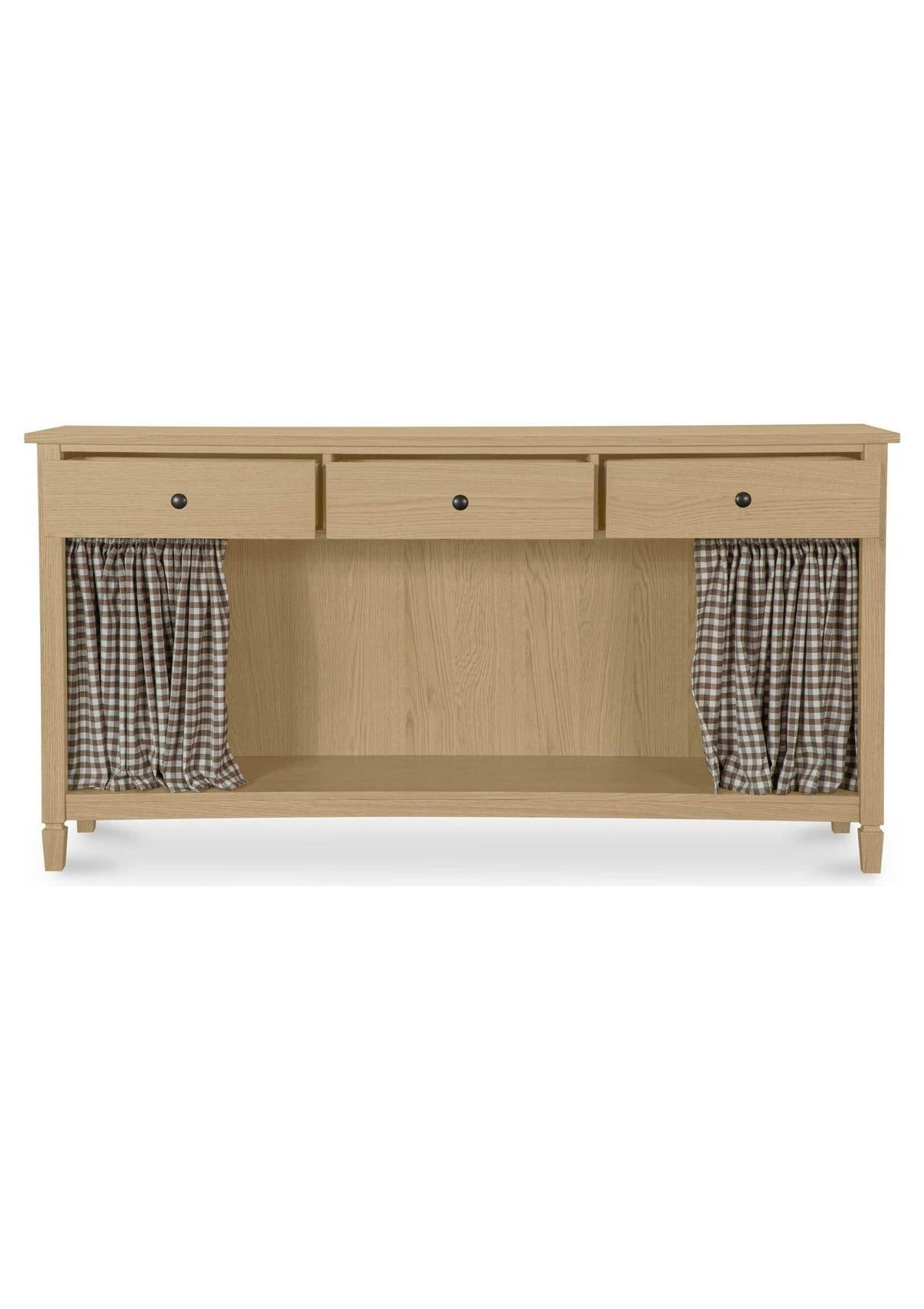 Isabelle Console Table - Brown Gingham