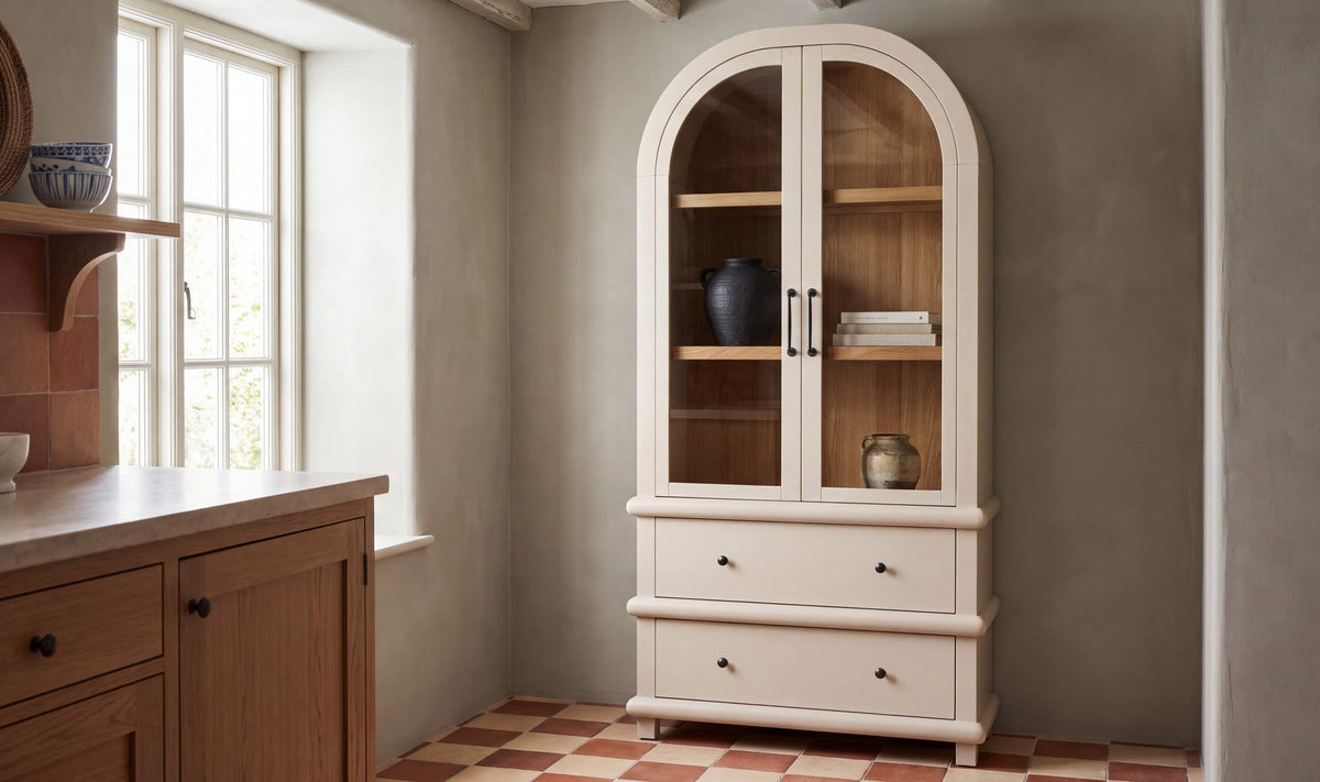 Enid Tall Cabinet - Cream