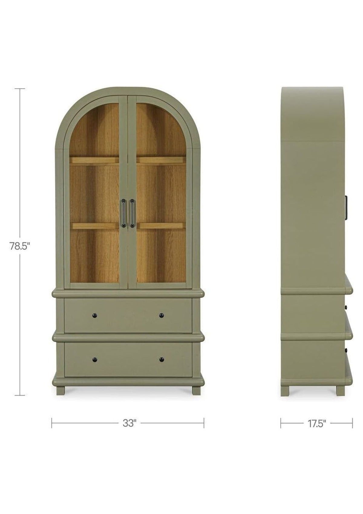 Enid Tall Cabinet - Green