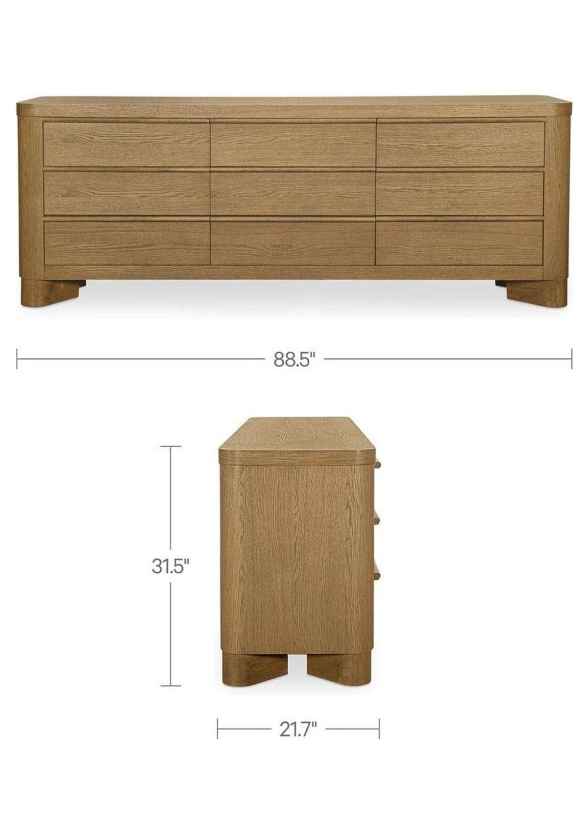 Segment 9 Drawer Dresser