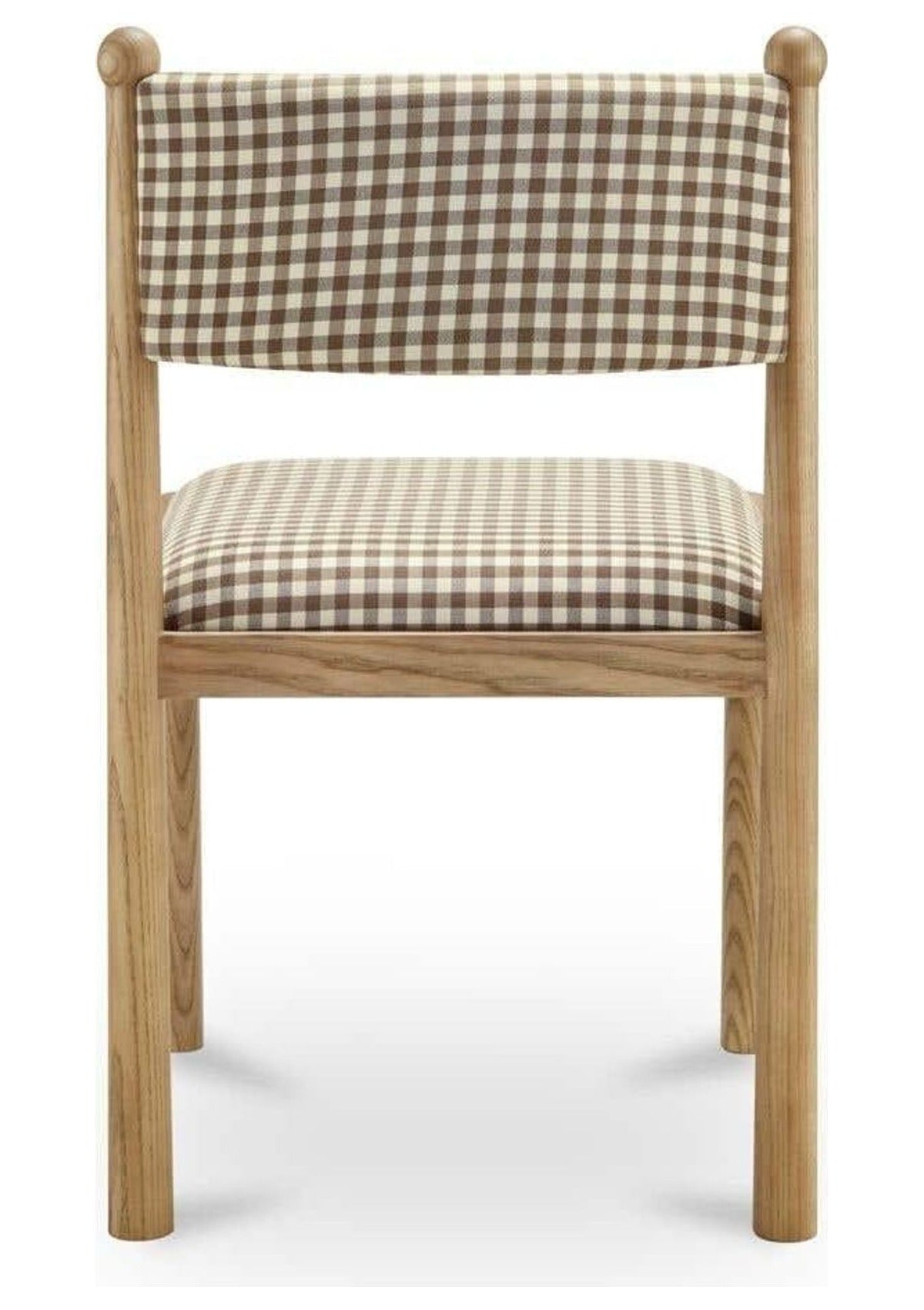 Villetta Dining Chair - Set of Two - Brown Gingham