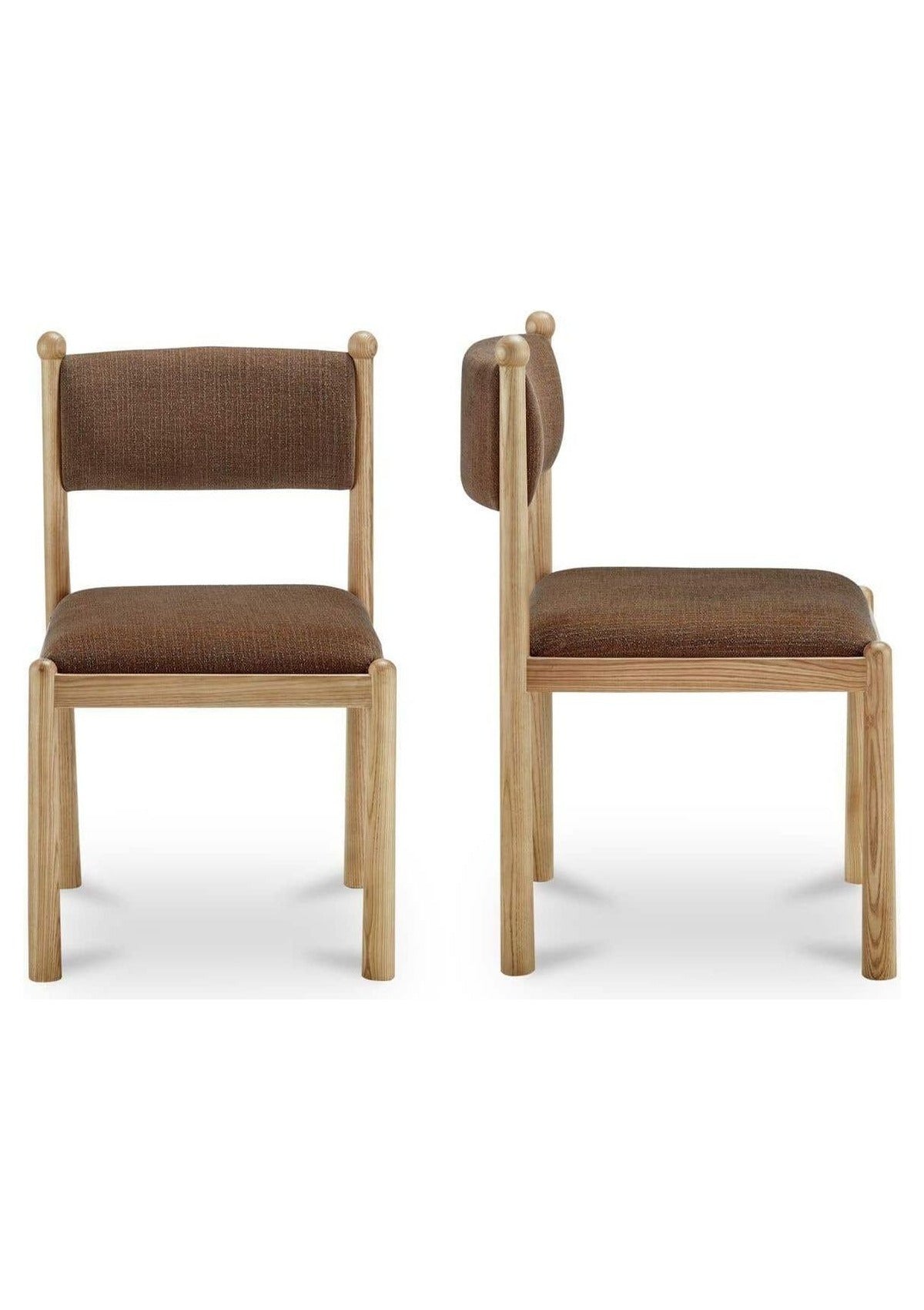 Villetta Dining Chair - Set of Two - Warm Brown