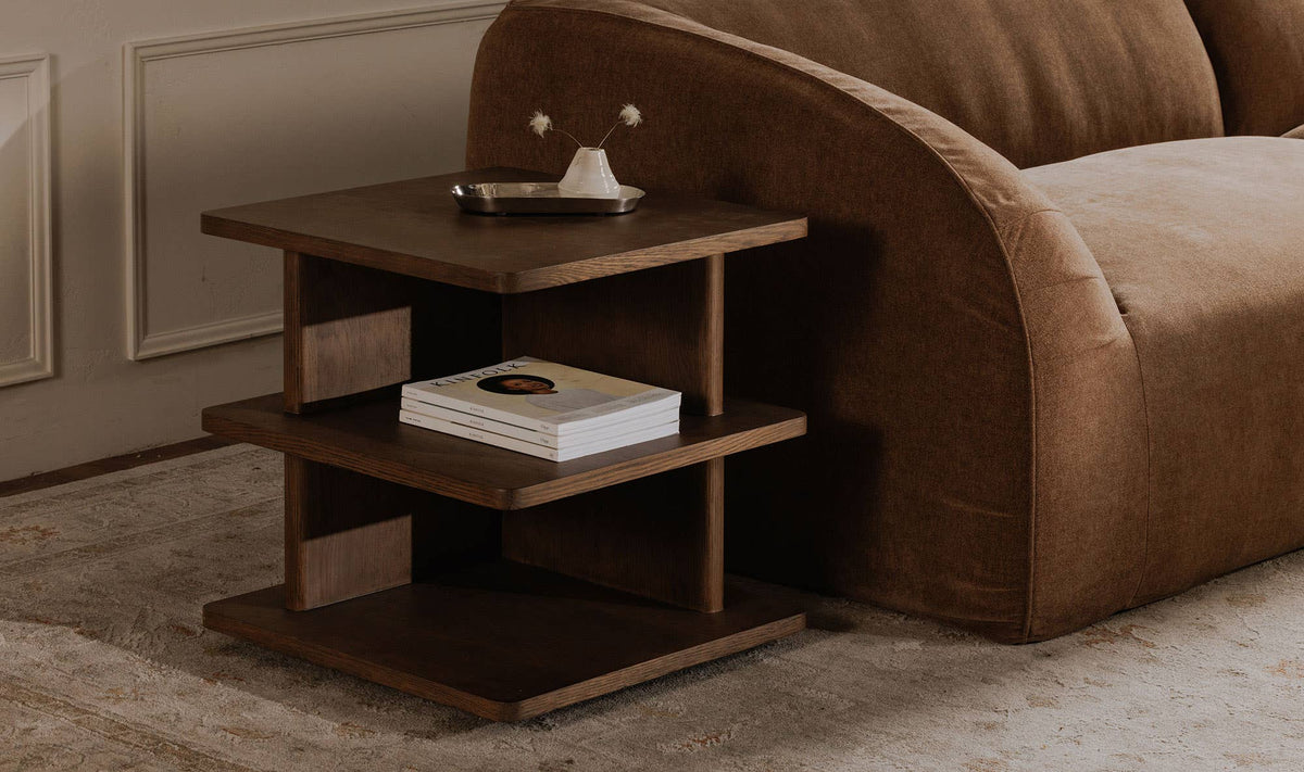 Casey Side Table - Dark Brown