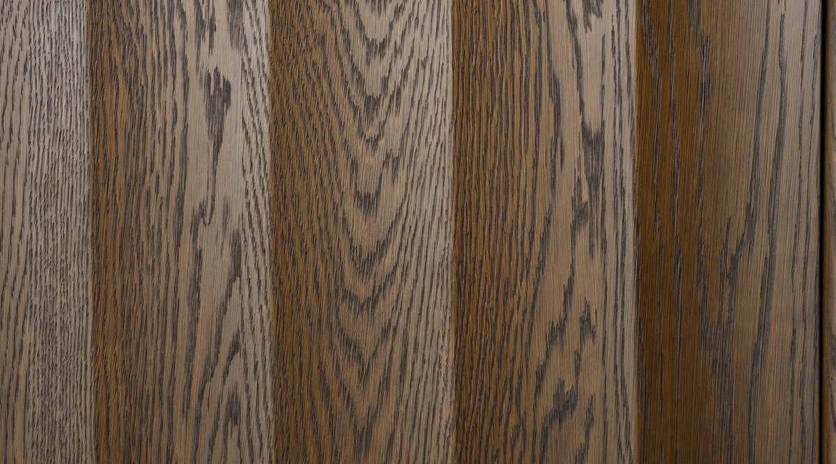 Finley Fluted Two Door Cabinet in Brown