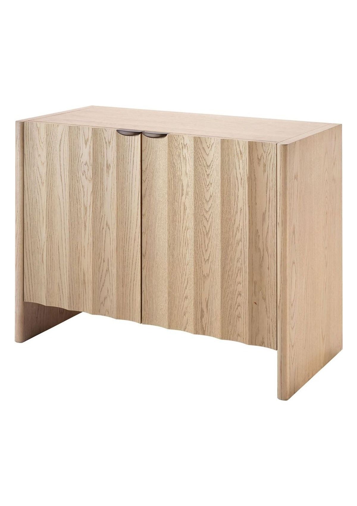 Finley Fluted Two Door Cabinet in Natural