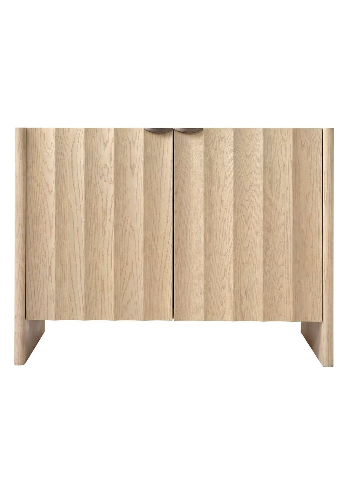 Finley Fluted Two Door Cabinet in Natural