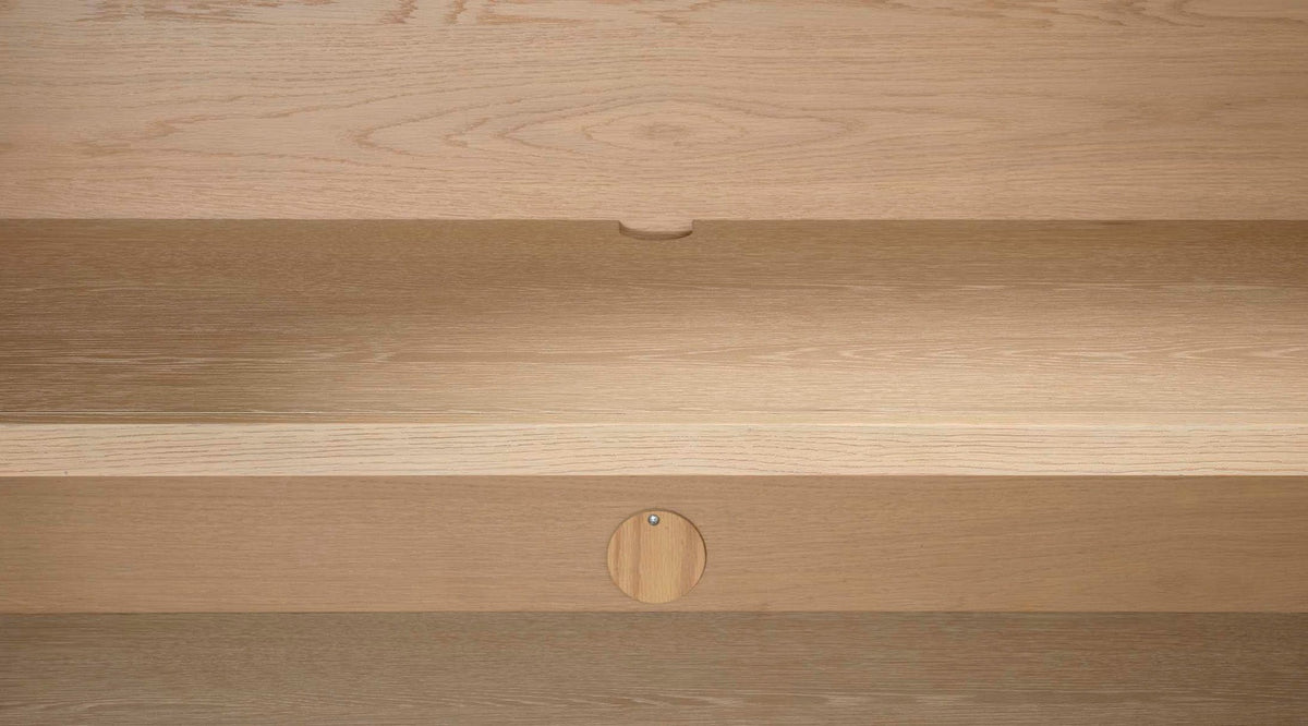Finley Fluted Two Door Cabinet in Natural