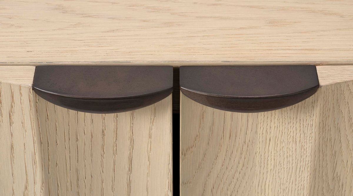 Finley Fluted Two Door Cabinet in Natural