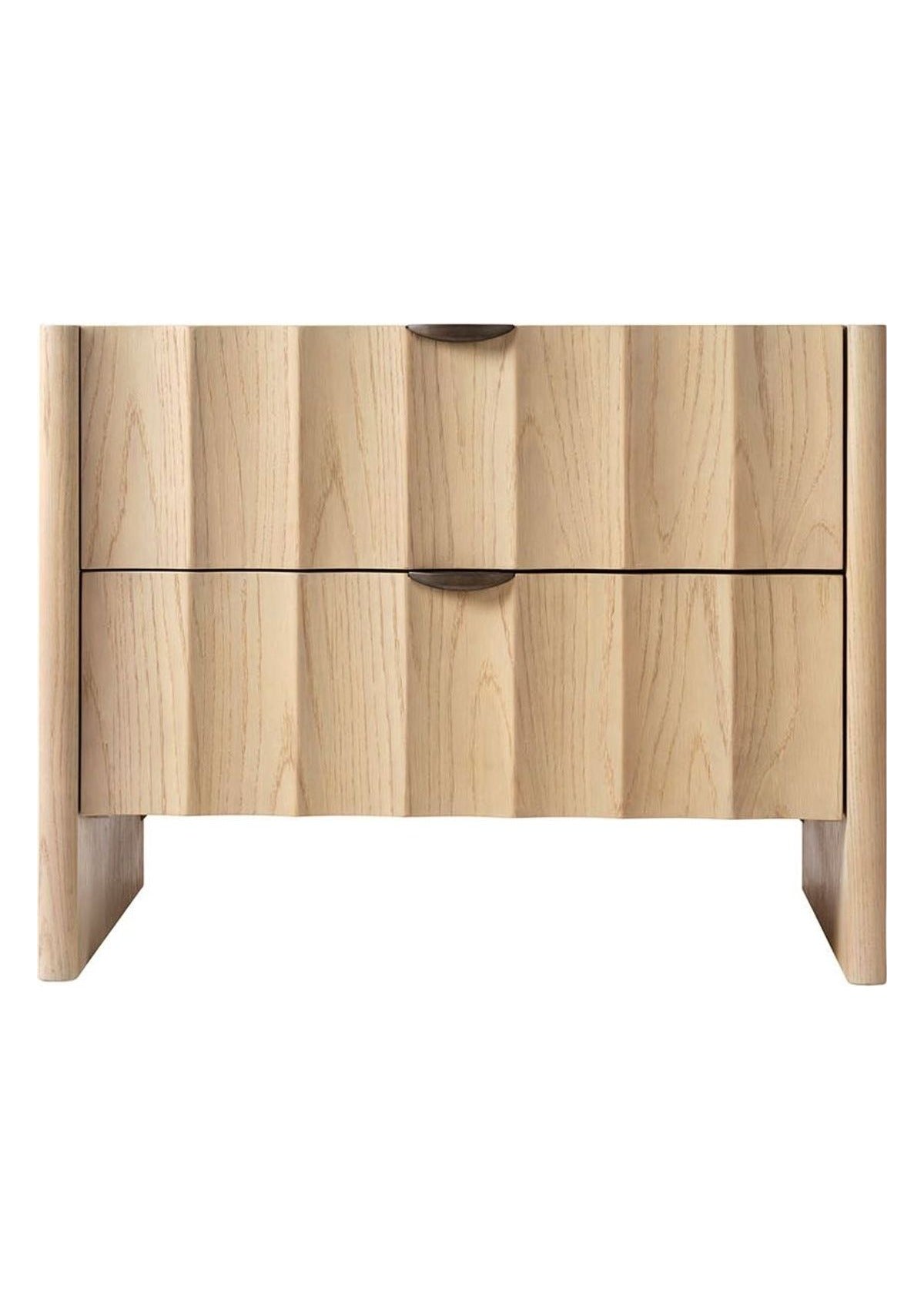 Finley Large Fluted Nightstand in Natural