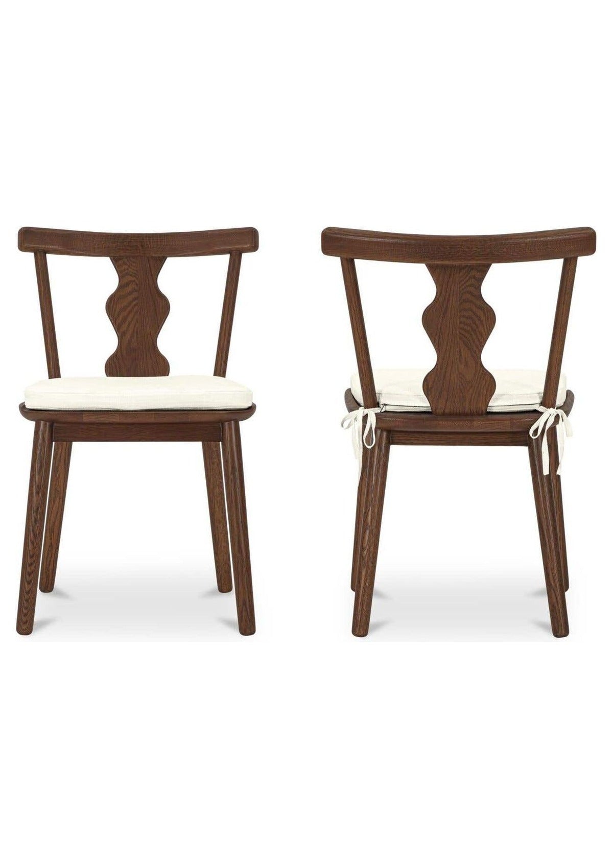 Orla Dining Chair - Set of Two - Dark Brown