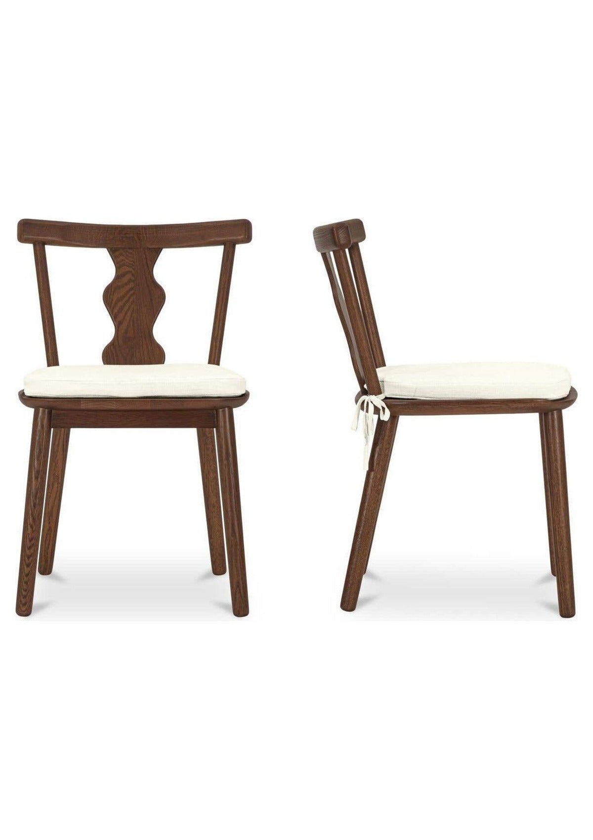 Orla Dining Chair - Set of Two - Dark Brown