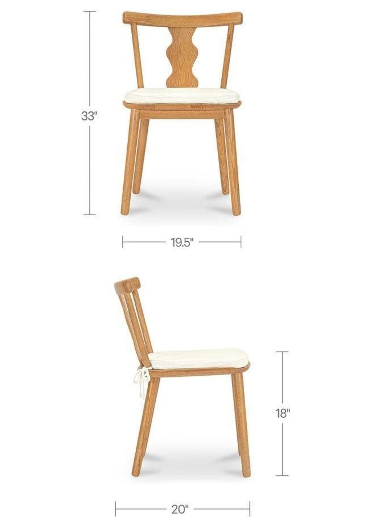 Orla Dining Chair - Set of Two - Natural