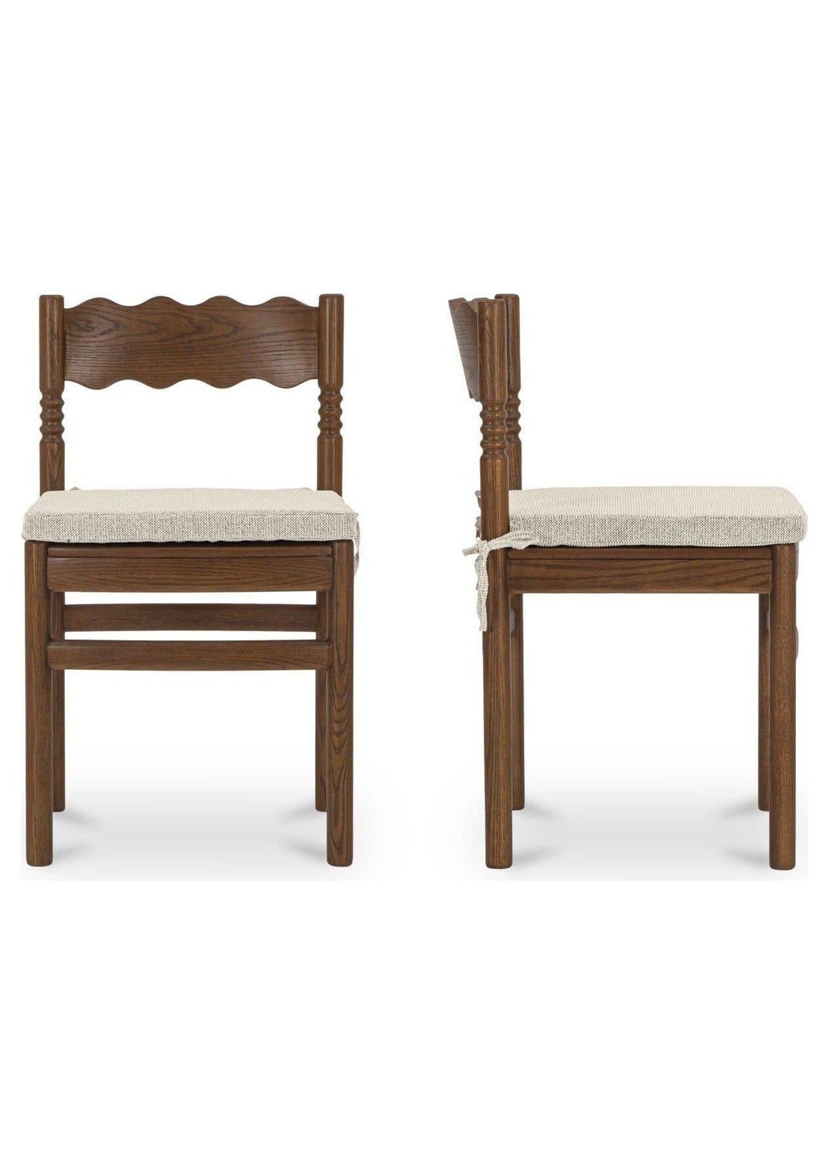 Sai Dining Chair - Set of Two - Light Brown
