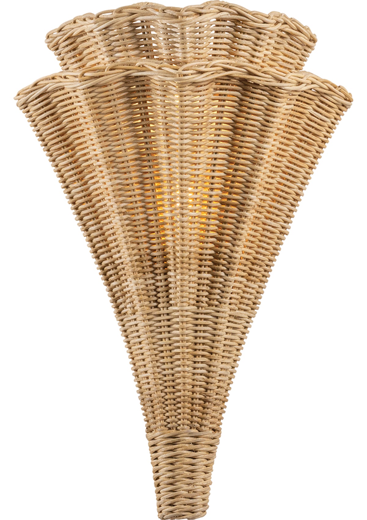 Arverne Wall Sconce in Vintage Gold Leaf