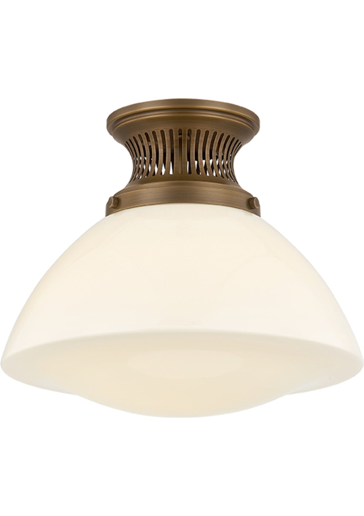Bruceville Flush Mount – 12.25" W in Historic Bronze