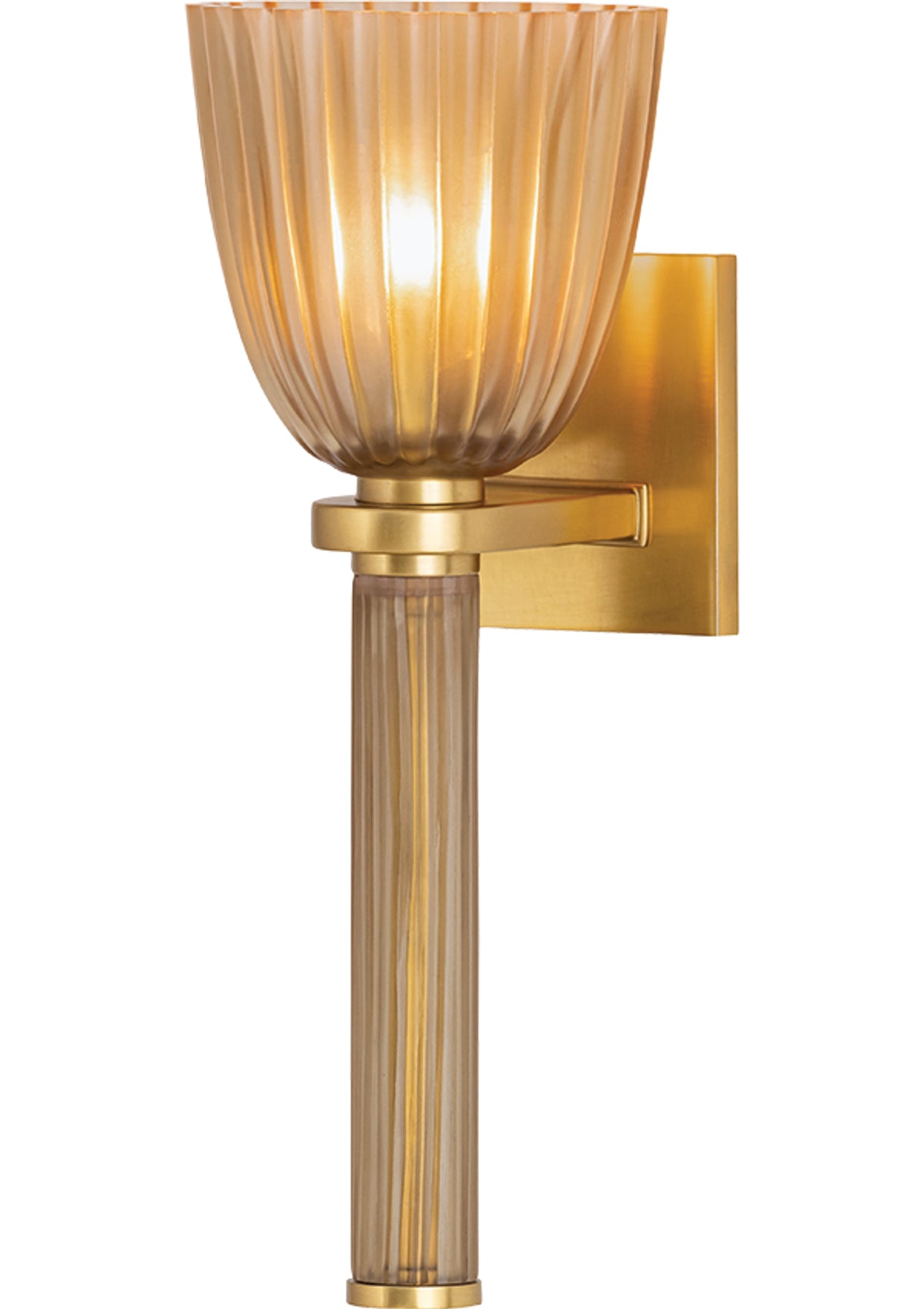 Columbus Wall Sconce in Aged Brass
