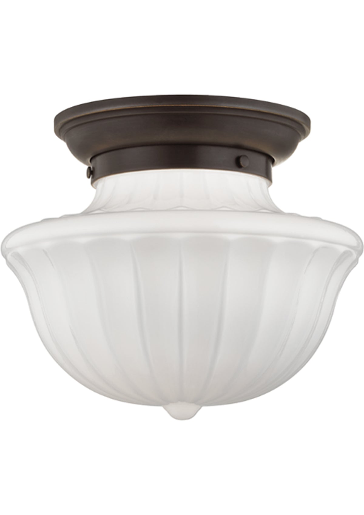 Dutchess Flush Mount – 12" W in Old Bronze