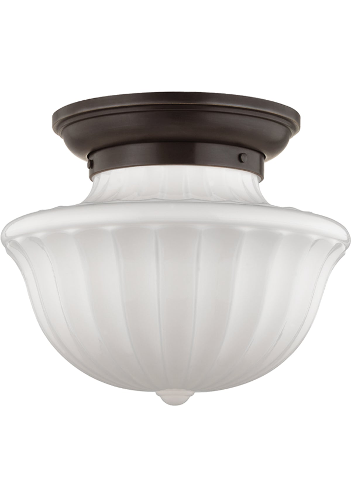 Dutchess Flush Mount – 15" W in Old Bronze