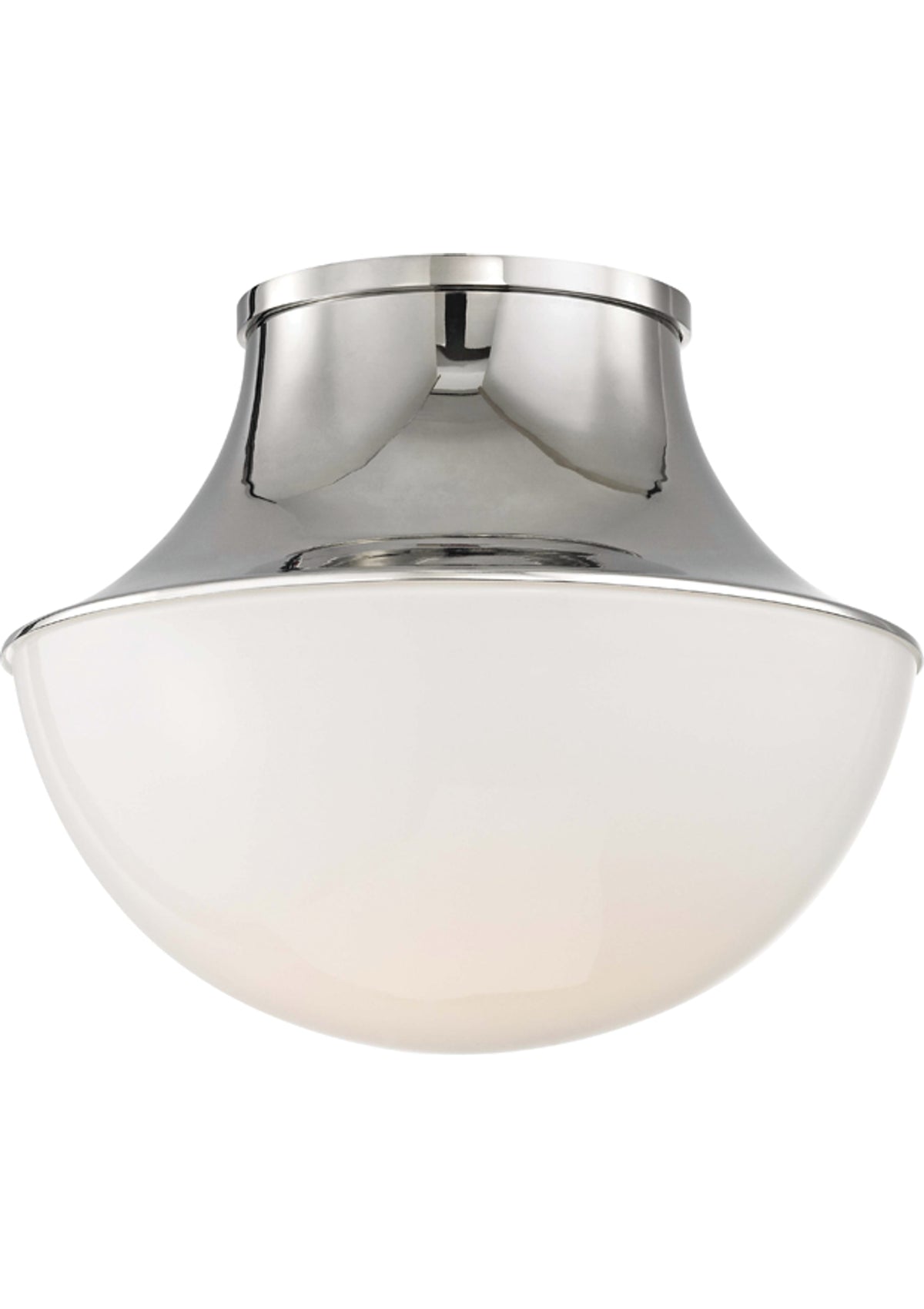 Lettie Flush Mount – 10.75" W in Polished Nickel