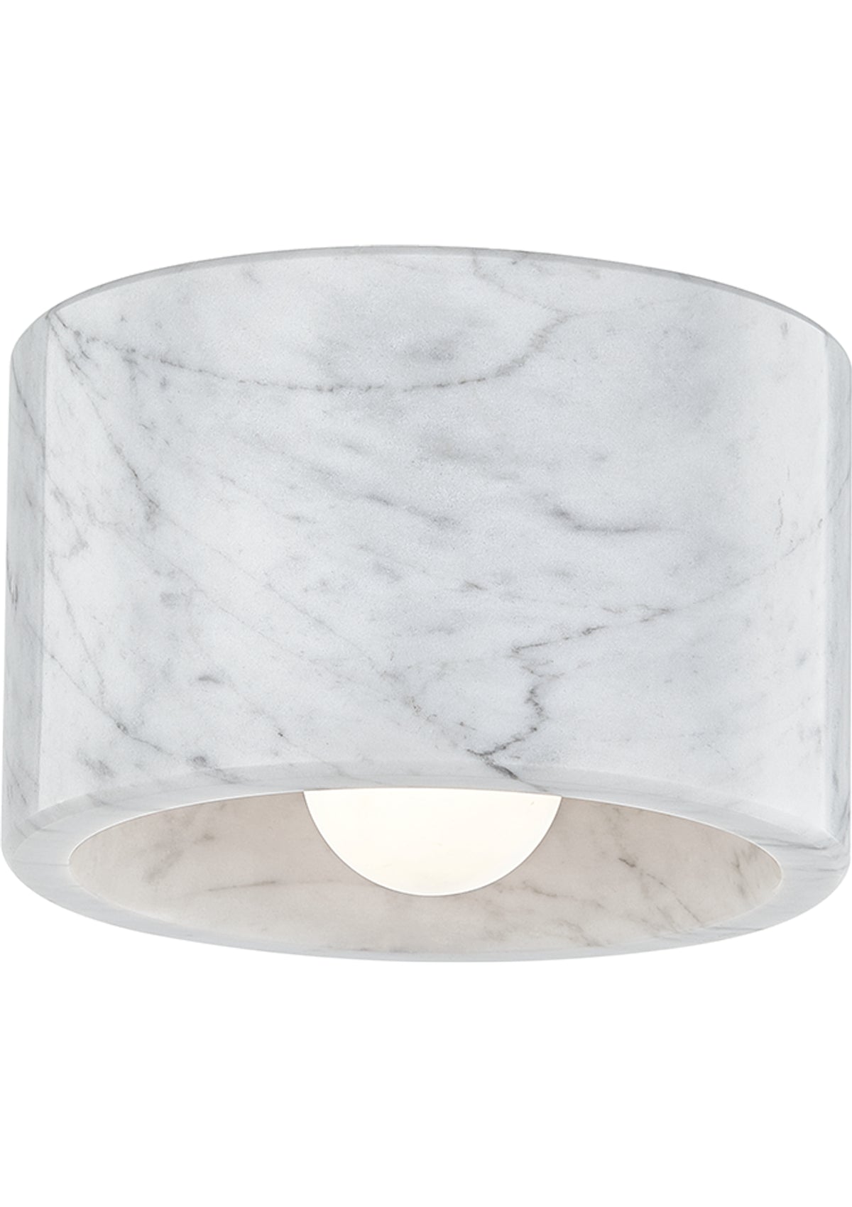 Loris Flush Mount – 6.25" W in Polished Nickel