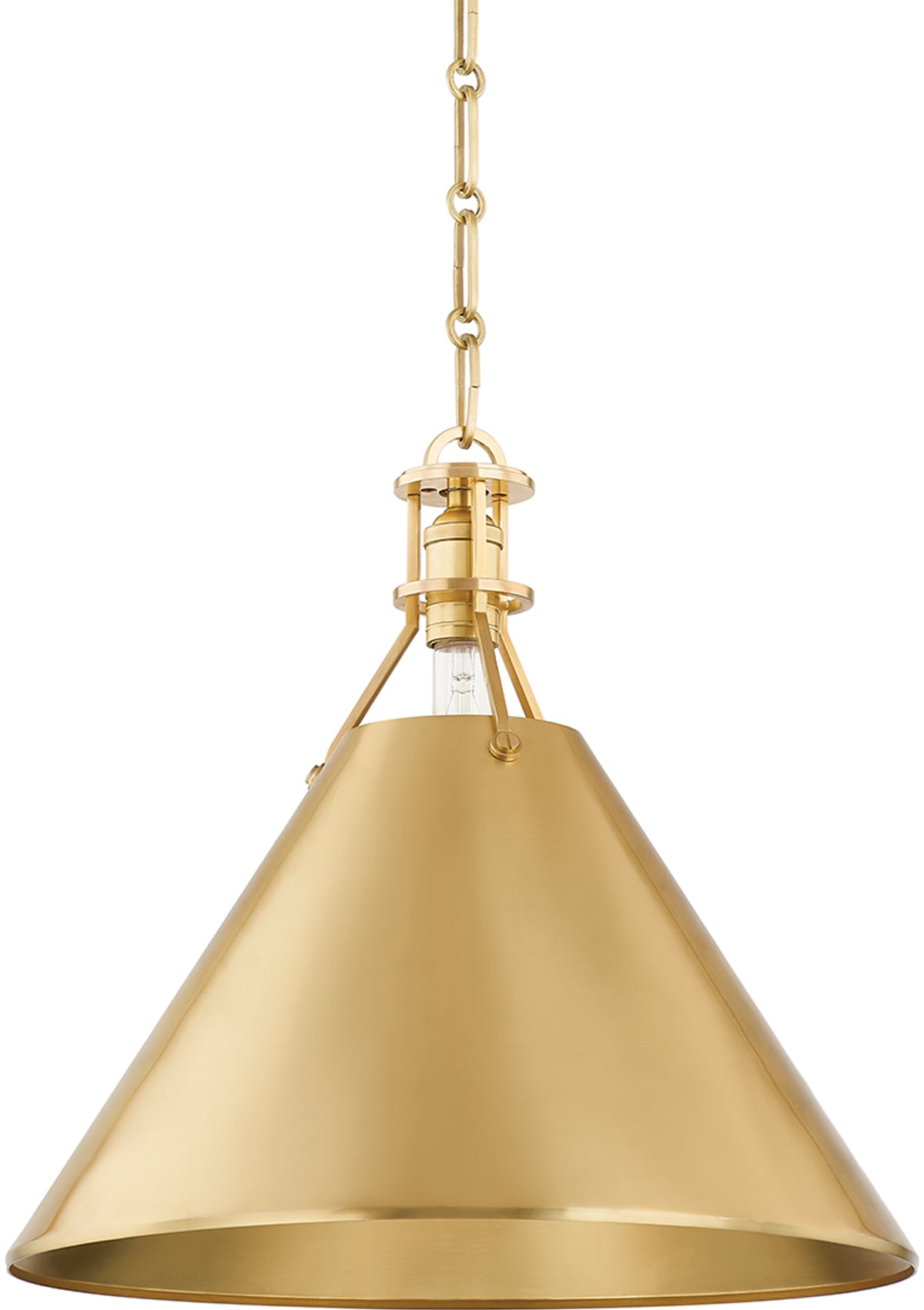 Metal No. 2 Pendant – 16" W in Polished Nickel