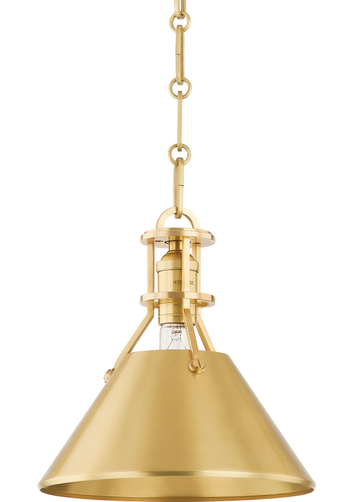Metal No. 2 Pendant – 9.5" W in Polished Nickel