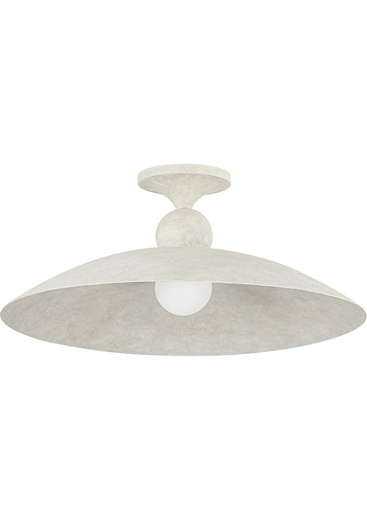 Teelin Flush Mount in Limewash Plaster