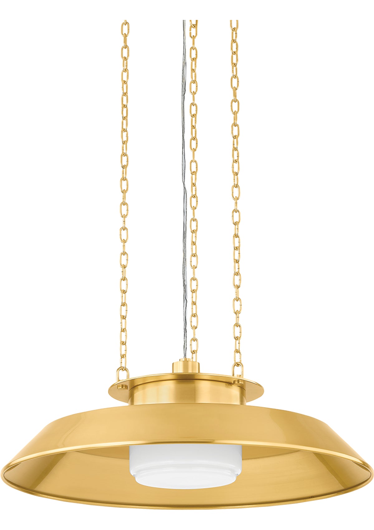 Woodrow Pendant in Aged Brass