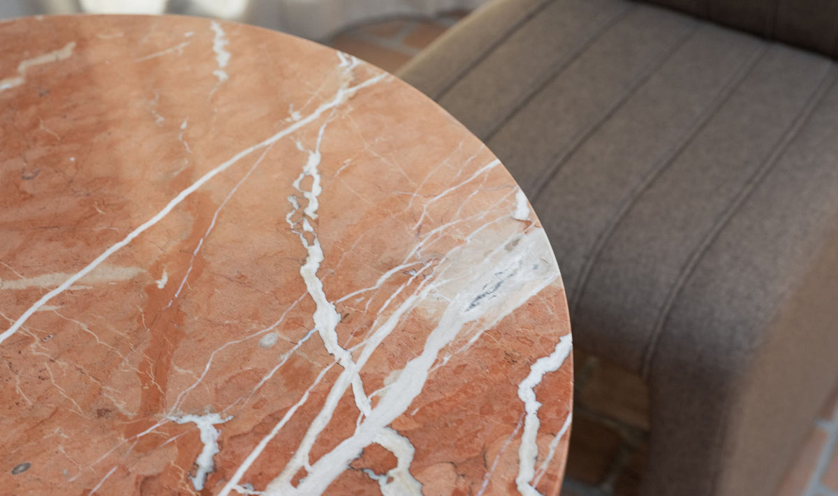 Sage Cafe Table Rosso Alicante Red Marble - Alicante Marble