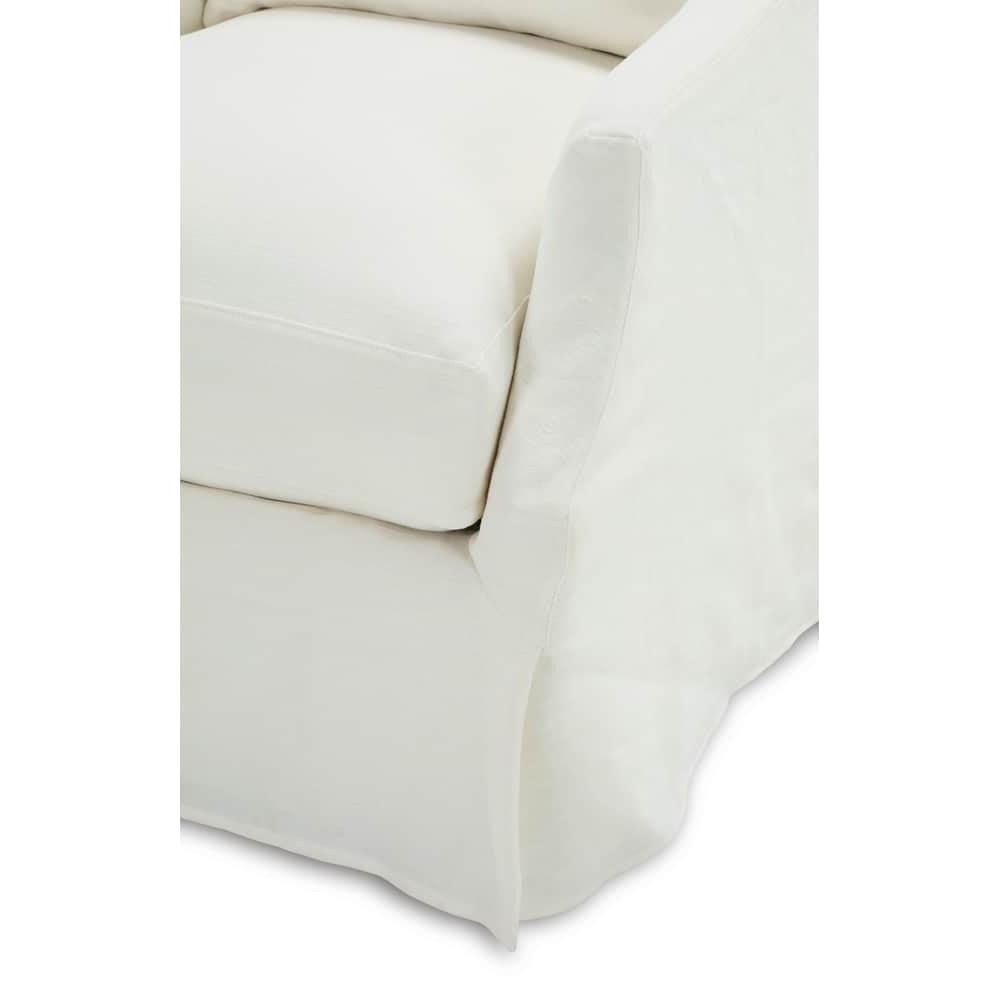 Kara Slipcovered Swivel Chair