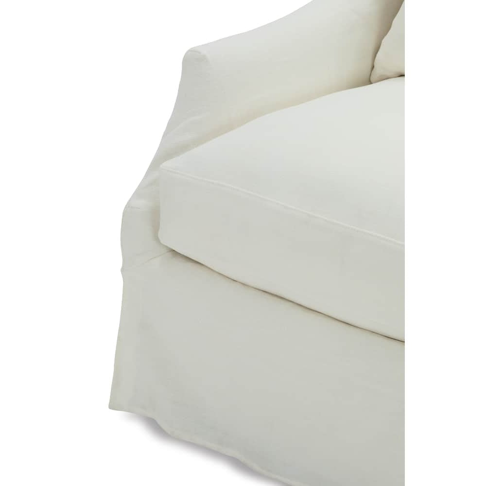 Kara Slipcovered Swivel Chair